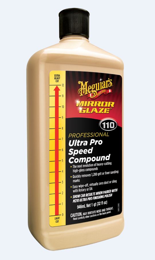 Meguiar's Mirror Glaze Ultra Pro Speed Compound - Heavy Cut, High Gloss - 32oz