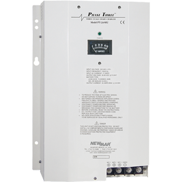 Newmar PT-24-45U 24v 45 Amp Charger 115/230V Input