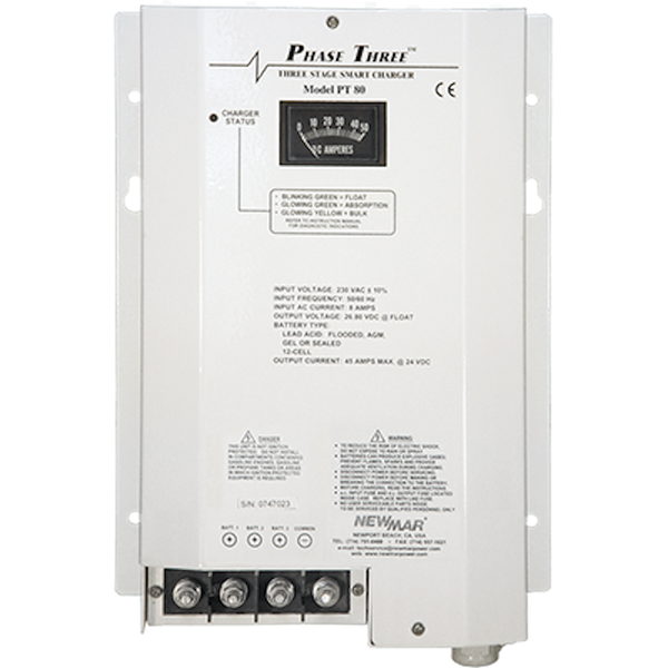 Newmar PT80 12v 80AMP Charger 115/230V Input