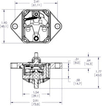 Blue Sea 7084 - 285-Series 60 Amp Circuit Breaker Panel Mount