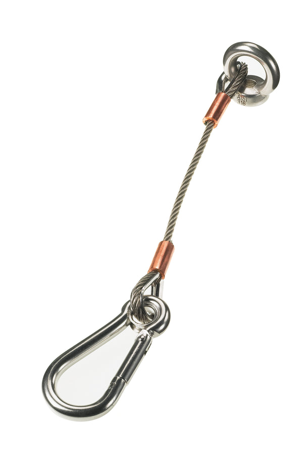 Lewmar 66840027 Anchor Strap 12 3mm Cable with 6mm Caribiner Clip