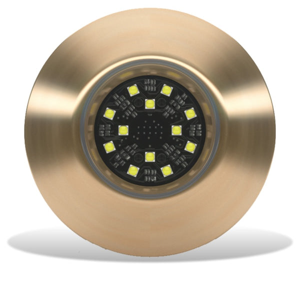 Lumishore ORA TIX404 Thru-Hull Mount Underwater White LED Bronze Housing 12/24vDC