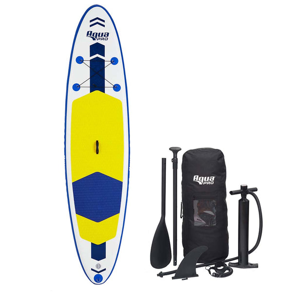 Aqua Leisure 10.6' Inflatable Stand-Up Paddleboard Drop Stitch w/Oversized Backpack f/Board &amp; Accessories