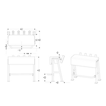 TACO Neptune III Leaning Post w/4 White Poly Rod Holders