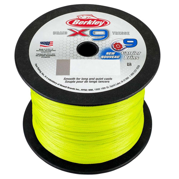 Berkley Jordan Lee x9 Flame Green Braid - 15lb - 2188 yds - X9BBK15-GG