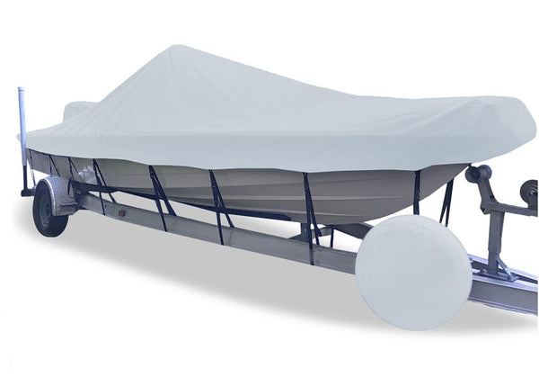 Carver Sun-DURA&reg; Styled-to-Fit Boat Cover f/19.5' V-Hull Center Console Fishing Boat - Grey