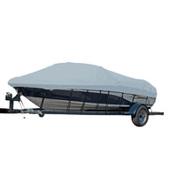 Carver Sun-DURA&reg; Styled-to-Fit Boat Cover f/21.5' Sterndrive V-Hull Runabout Boats (Including Eurostyle) w/Windshield &amp; Hand/Bow Rails - Grey