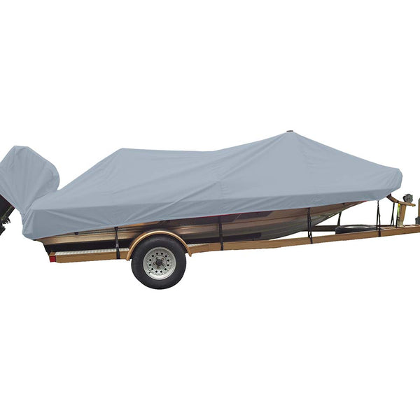 Carver Sun-DURA&reg; Styled-to-Fit Boat Cover f/17.5' Wide Style Bass Boats - Grey