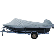 Carver Poly-Flex II Styled-to-Fit Boat Cover f/16.5&#39; Aluminum Boats w/High Forward Mounted Windshield - Grey