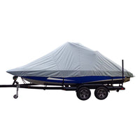Carver Sun-DURA&reg; Specialty Boat Cover f/21.5' Inboard Tournament Ski Boats w/Wide Bow &amp; Swim Platform - Grey