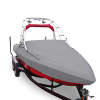 Carver Sun-DURA&reg; Specialty Boat Cover f/21.5' Sterndrive V-Hull Runabouts w/Tower - Grey