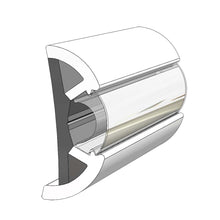 TACO Large SuproFlex Rub Rail - 2.5&quot; x 1&quot; - Arctic White