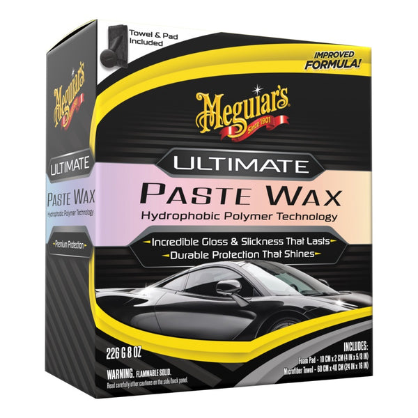 Meguiar's Ultimate Paste Wax - Long-Lasting, Easy to Use Synthetic Wax - 11oz