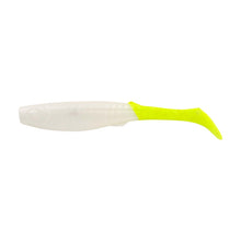 Berkley Gulp! Paddleshad - 4" - Pearl White/Chartreuse