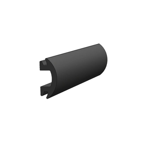 TACO 70' Flexible Black Rub Rail Insert 1-3/16" x 1/2"