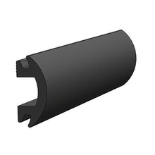 TACO 70&#39; Flexible Black Rub Rail Insert 1-3/16&quot; x 1/2&quot;
