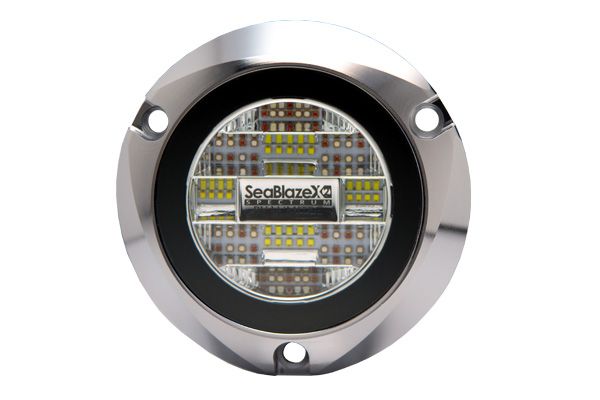 Lumitec Seablaze X2 Spectrum Underwater Light RGBW Polished Housing