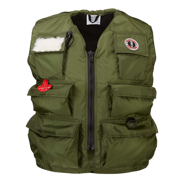 Mustang Fisherman Manual Inflatable Life Vest - Olive - XL
