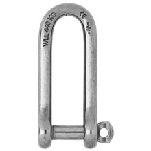 Wichard Captive Pin Long D Shackle - Diameter 5mm - 3/16&quot;