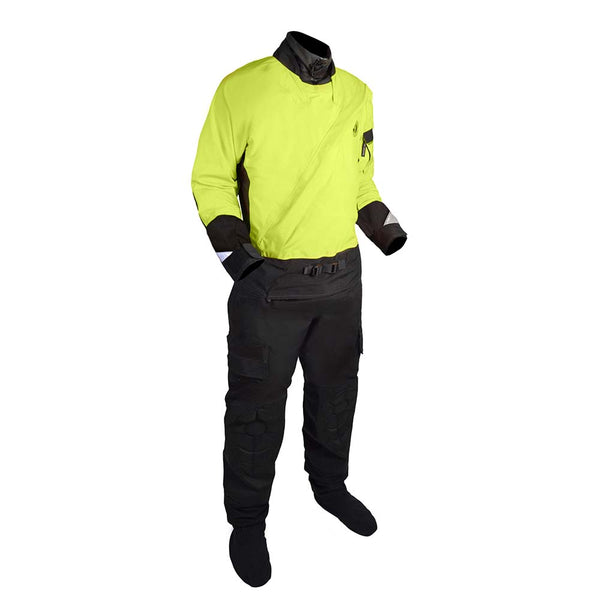 Mustang Sentinel&trade; Series Water Rescue Dry Suit - Fluorescent Yellow-Green/Black - XL Regular