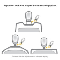 Minn Kota Raptor Jack Plate Adapter Bracket - 8" P86 Black