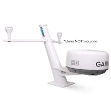 Seaview 30&quot; Tapered Closed Dome AFT Leaning Radar Mount w/Removable Spreader &amp; 10&quot; x 10&quot; Base Plate