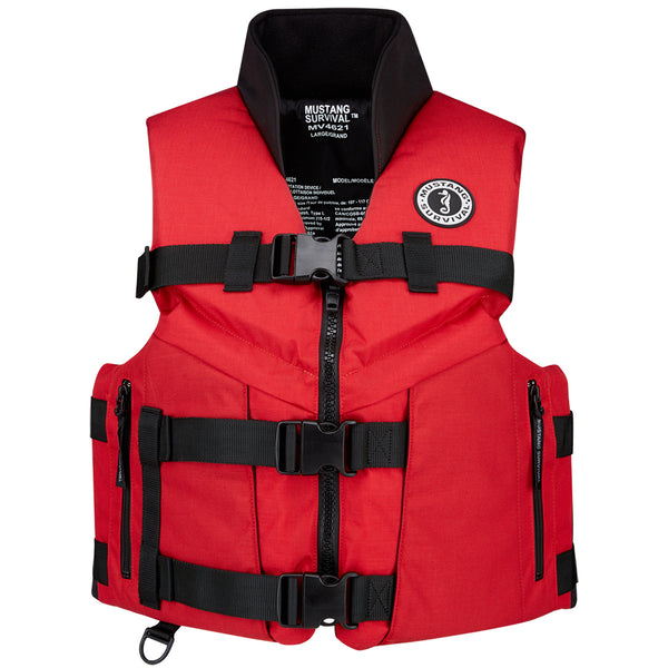 Mustang ACCEL 100 Fishing Foam Vest Red/Black - XXL