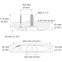 Airmar B45 Bronze Thru-Hull with Fairing Block - 50/200 kHz - 600W - 9-Pin Connector (Xsonic)