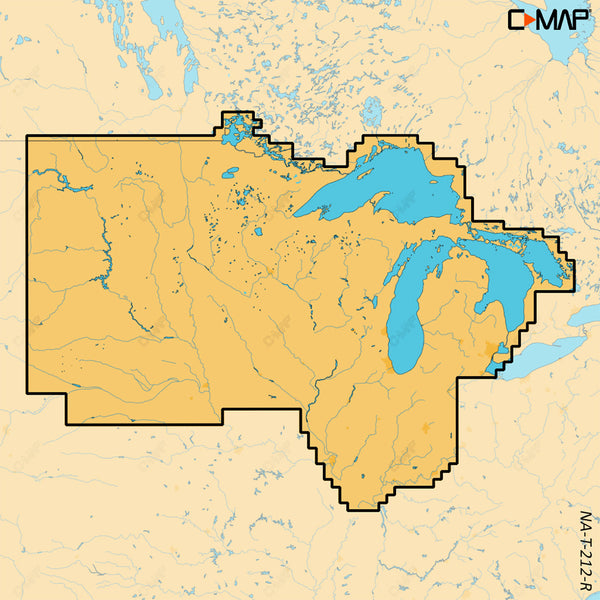 C-MAP REVEAL&trade; X - U.S. Lakes North Central
