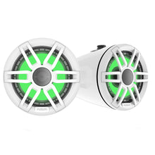 Fusion XS Series - 6.5&quot; Marine Wake Tower Speakers w/RGB - White