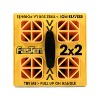 Camco FasTen Leveling Blocks w/T-Handle - 2x2 - Yellow *10-Pack