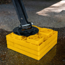 Camco FasTen Leveling Blocks w/T-Handle - 2x2 - Yellow *10-Pack
