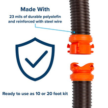 Camco RhinoFLEX 20&#39; Sewer Hose Kit w/4 In 1 Elbow Caps
