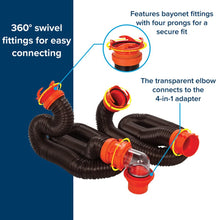 Camco RhinoFLEX 20&#39; Sewer Hose Kit w/4 In 1 Elbow Caps