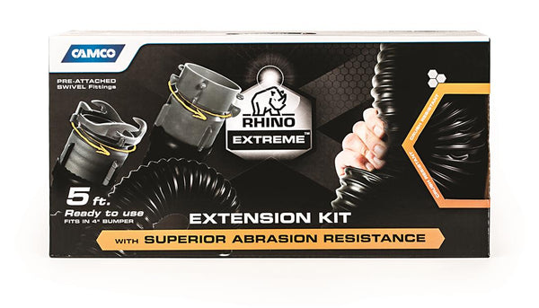 Camco RhinoEXTREME 5' Sewer Hose Extension w/Swivel Bayonet &amp; Lug