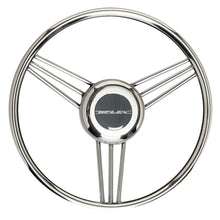 Uflex V27 13.8&quot; Steering Wheel - Stainless Steel Grip &amp; Spokes