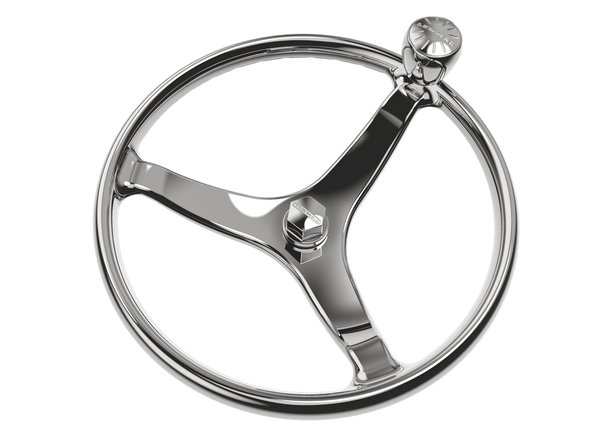 Lewmar 3 Spoke 13.5" Steering Wheel w/Power-Grip Knob