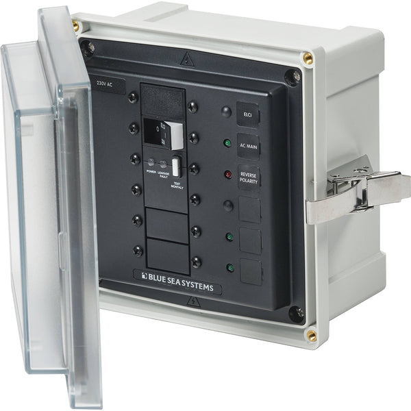 Blue Sea 3123 - SMS Panel Enclosure w/ELCI (32A) &amp; 3 Blanks - 230V AC