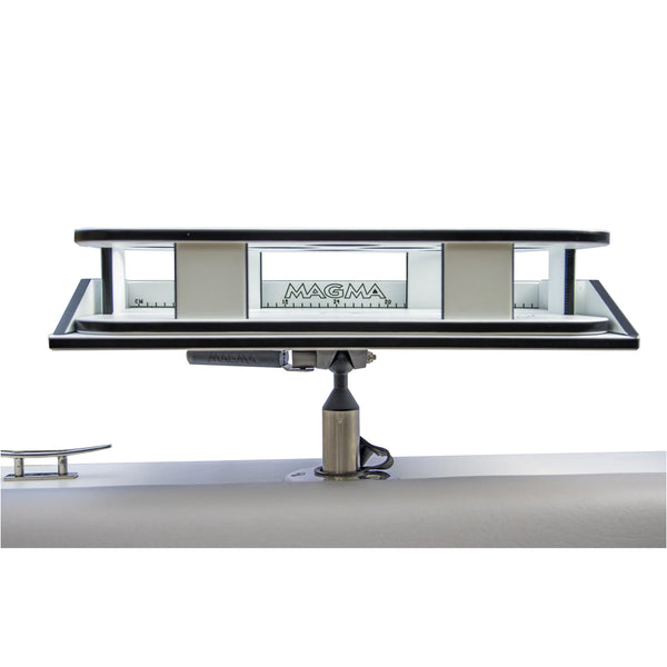 Magma Rectangle Party Table w/Fillet Table &amp; LeveLock Mount