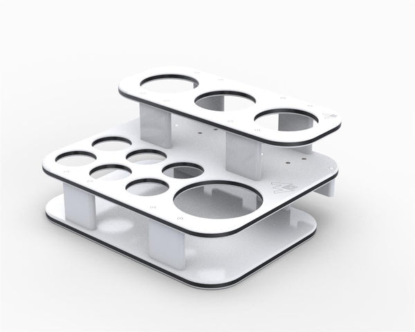 Magma Square Double Stack Side Caddy Party Table