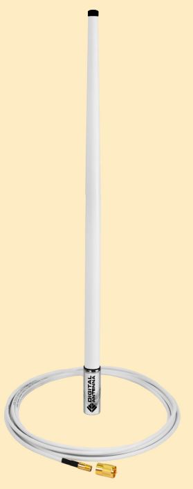 Digital Antenna 4' VHF/AIS White Antenna w/15' Cable