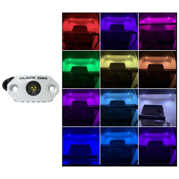 Black Oak Marine RGB Accent Light - White
