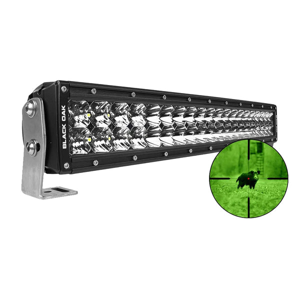 Black Oak Pro Series Double Row Combo Infrared 20" 850nm Light Bar - Black