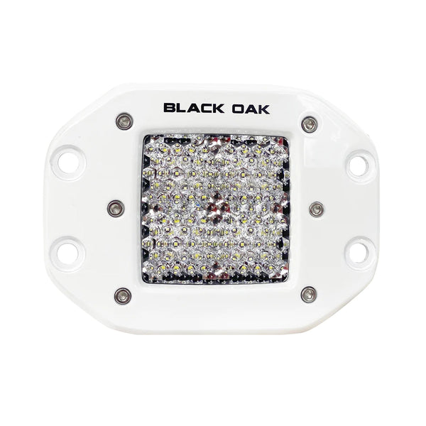 Black Oak Pro Series 2" Flush Mounted Diffused Light - White
