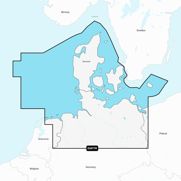 Garmin Navionics+ NSEU077R - Denmark &amp; Germany, North - Marine Chart