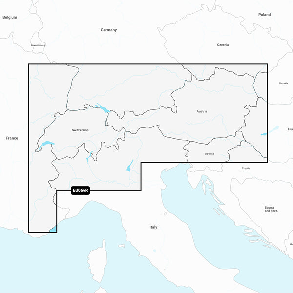 Garmin Navionics+ NSEU066R - Alpine Lakes &amp; Rivers - Marine Chart