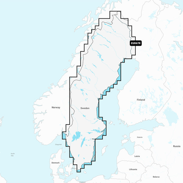 Garmin Navionics+ NSEU067R - Sweden Lakes &amp; Rivers - Marine Chart