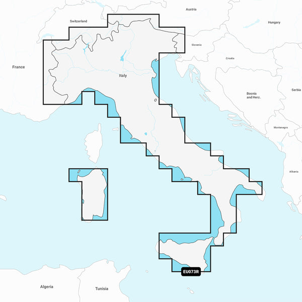 Garmin Navionics+ NSEU073R - Italy Lakes &amp; Rivers - Marine Chart