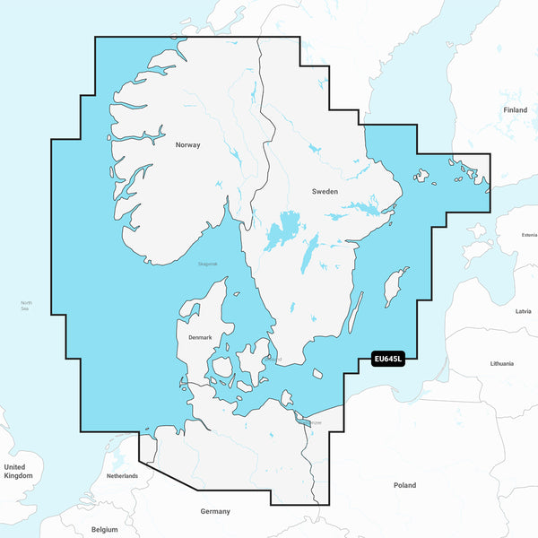 Garmin Navionics+ NSEU645L - Skagerrak &amp; Kattegat - Marine Chart