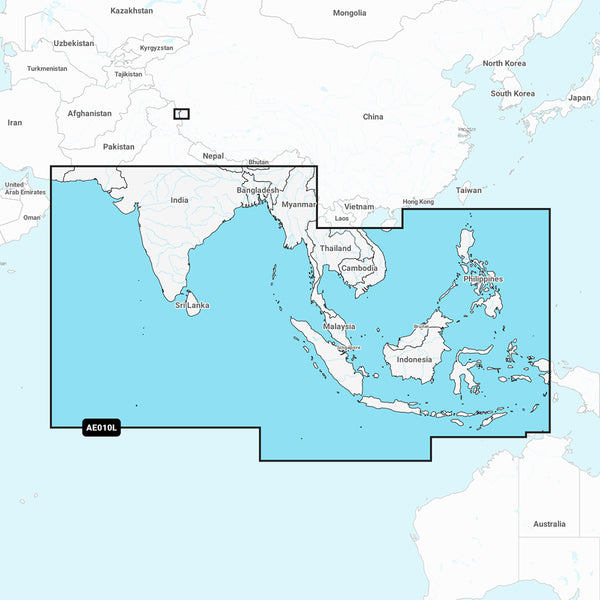 Garmin Navionics Vision+ NVAE010L - Indian Ocean &amp; South China Sea - Marine Chart